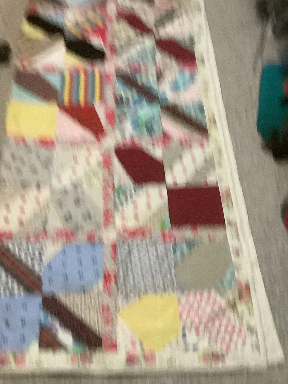 Vintage-Inspired Patchwork Quilt in Multi-Color